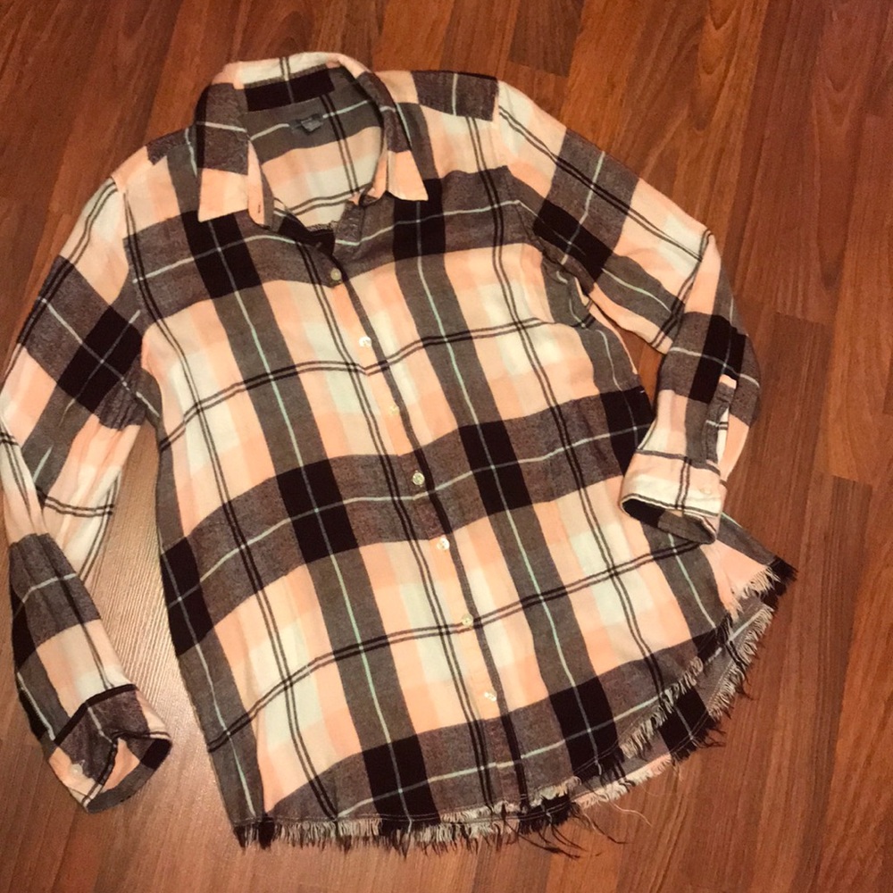 Maroon and Pink Flannel